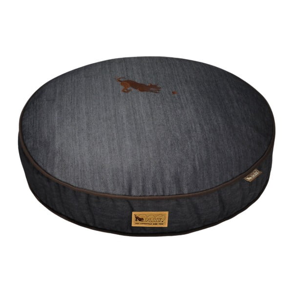 Tmavomodrý pelech pre psa ø 90 cm Round Bed Denim Medieval Blue / Dark Chocolate M – P.L.A.Y.-image-2