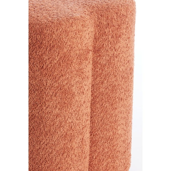 Oranžový taburet z textílie buklé Nalani – Light & Living-image-1