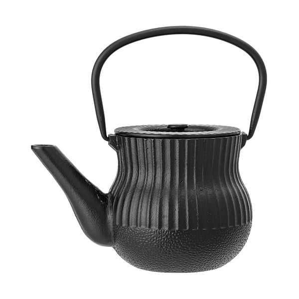 Čierna liatinová čajová kanvica Bloomingville Luca, 850 ml