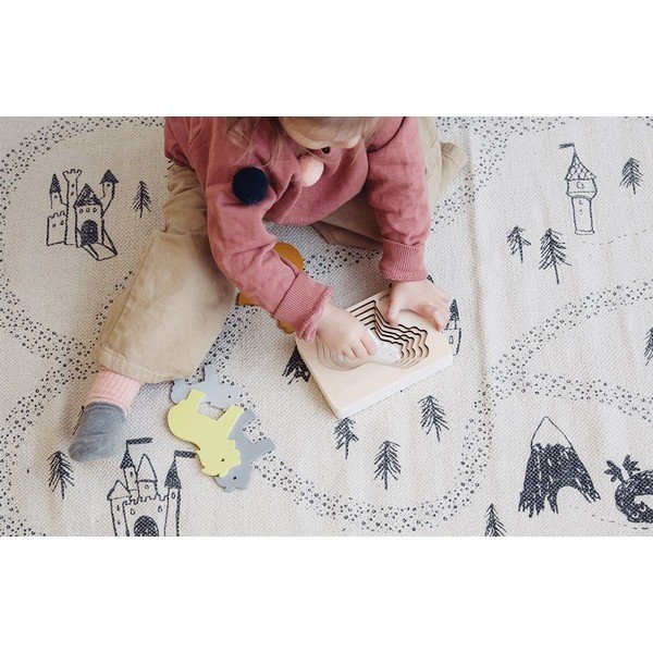 Drevené detské puzzle Kindsgut Lion-image-1