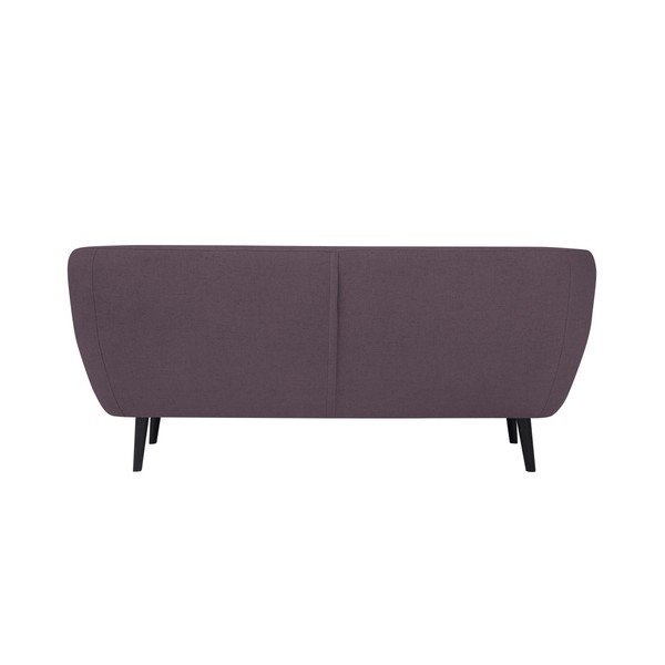 Fialová dvojmiestna pohovka s hnedými nohami Mazzini Sofas Piemont-image-1