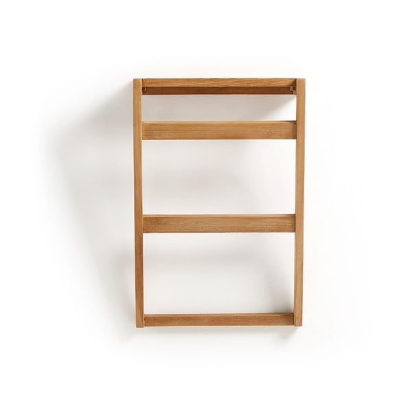 Nástenný vešiak na uteráky z teakového dreva Kave Home Sunday-image-2