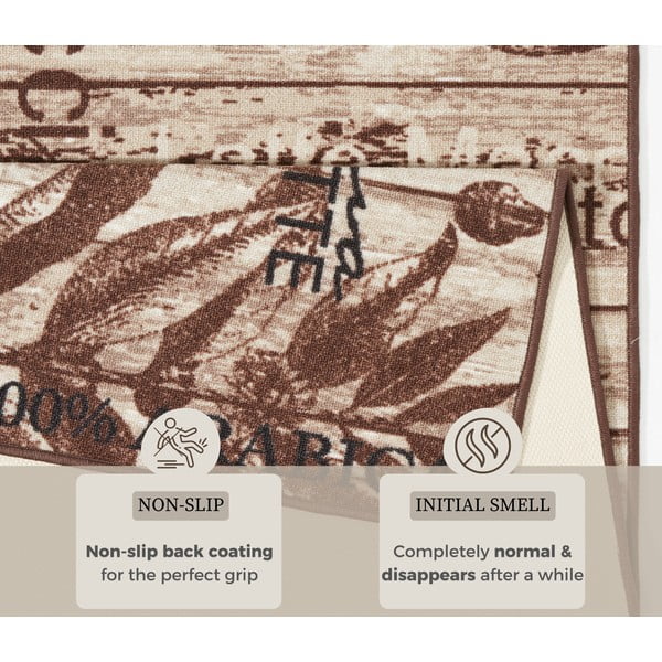 Hnedý kuchynský behúň Hanse Home Delicious Coffee, 67 x 180 cm-image-4