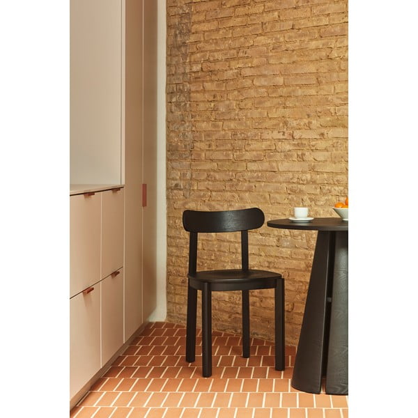 Okrúhly jedálenský stôl s doskou v dekore jaseňového dreva ø 65 cm Cep – Teulat-image-3