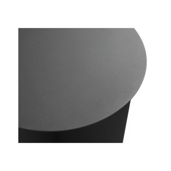 Čierny odkladací stolík Custom Form Oli, ⌀ 50 cm-image-4