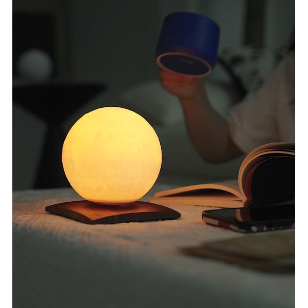 Tmavohnedá svetelná dekorácia na USB ø 12 cm Smart LunaSpin – Gingko-image-1