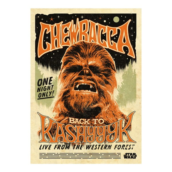 Nástenná ceduľa Star Wars Legends - Chewbacca