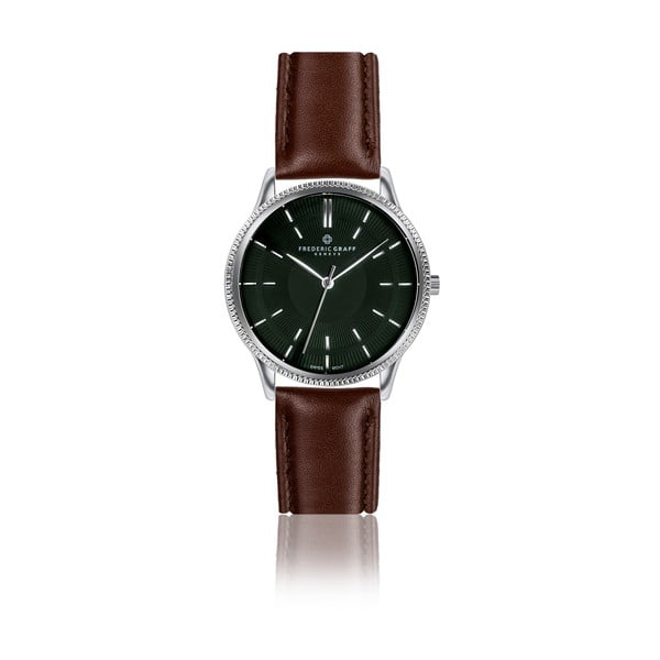 Unisex hodinky s hnedým remienkom z pravej kože Frederic Graff Makalu