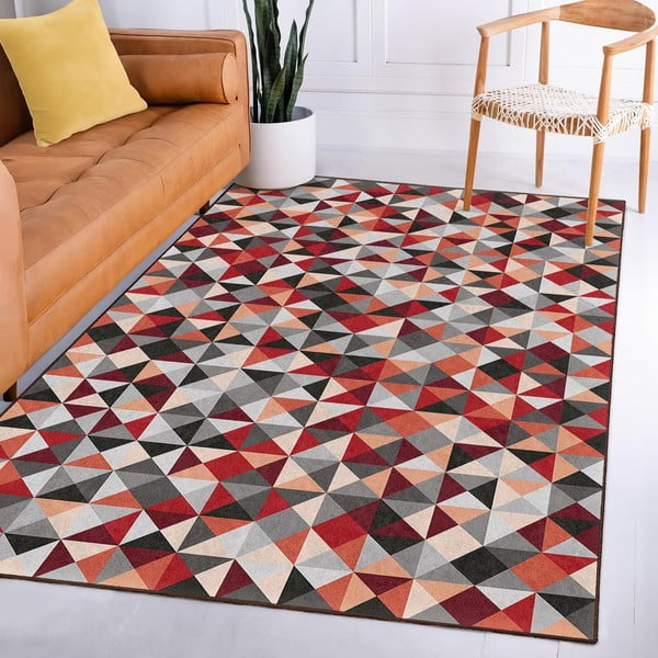 Červeno-sivý prateľný koberec 120x180 cm Ignite – Mila Home-image-4