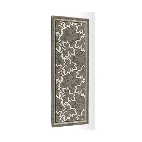 Sivo-hnedý vysokoodolný kuchynský koberec Webtapetti Maple Fango, 55 x 240 cm