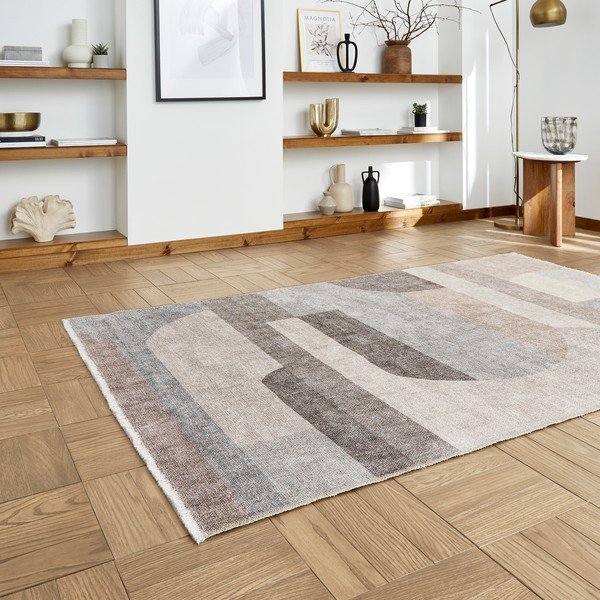 Béžový prateľný behúň s prímesou bavlny 60x170 cm Whisper – Think Rugs-image-2