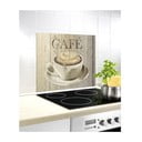 Kryt na stenu pri sporáku z tvrdeného skla 60x50 cm Café – Wenko