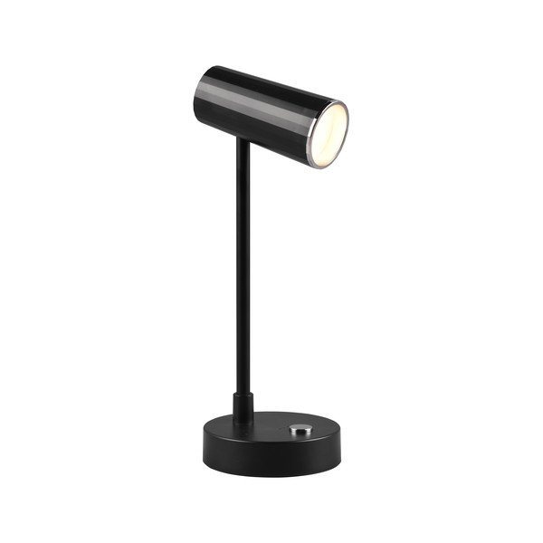 Lesklá čierna LED stolová lampa so stmievačom (výška  28 cm) Lenny – Trio-image-1