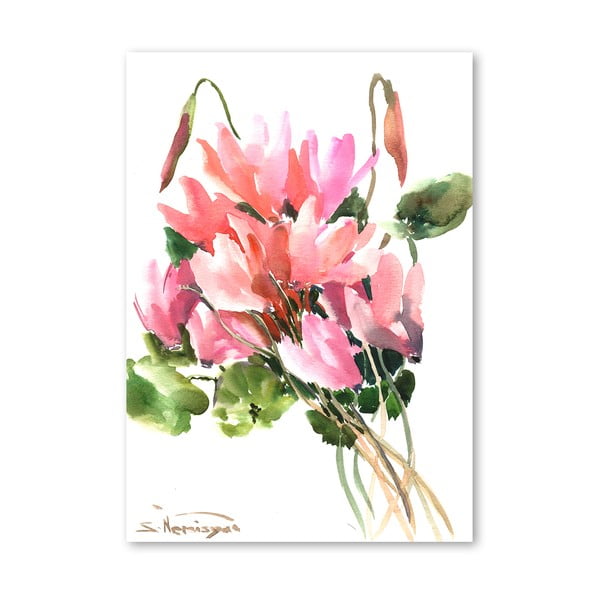 Plagát Flowers in Pink od Suren Nersisyan