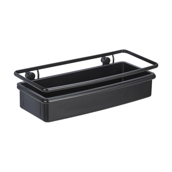 Čierna sprchová polica Wenko Molinella, 30 x 9 cm-image-2