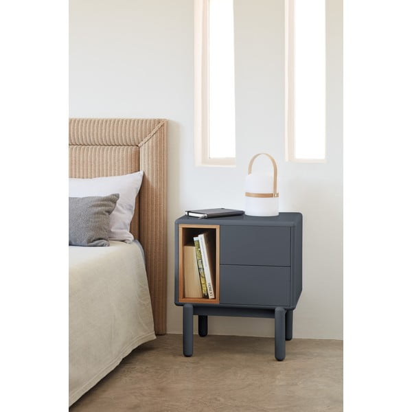 Tmavosivý nočný stolík Corvo - Teulat-image-1