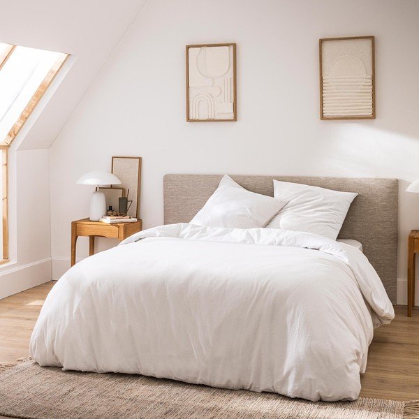 Biele 3-dielne bavlnené obliečky na dvojlôžko/predĺžené 240x220 cm Meline – douceur d'intérieur