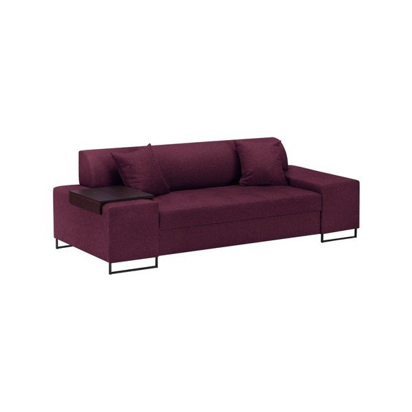 Fialová pohovka s nohami v čiernej farbe Cosmopolitan Design Orlando, 220 cm-image-2