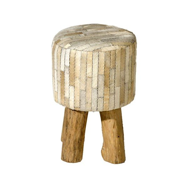 Biela taburetka Cotex Patch