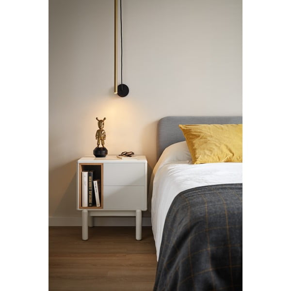 Krémový nočný stolík Corvo – Teulat-image-1