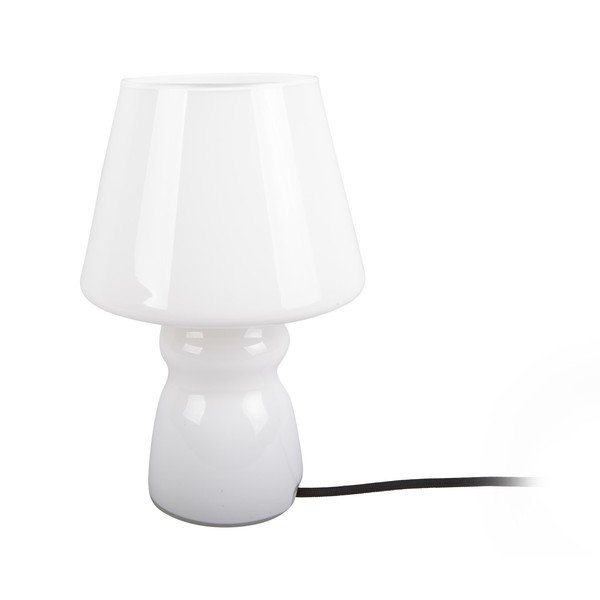 Biela sklenená stolová lampa Leitmotiv Classic Glass, ø 16 cm-image-1