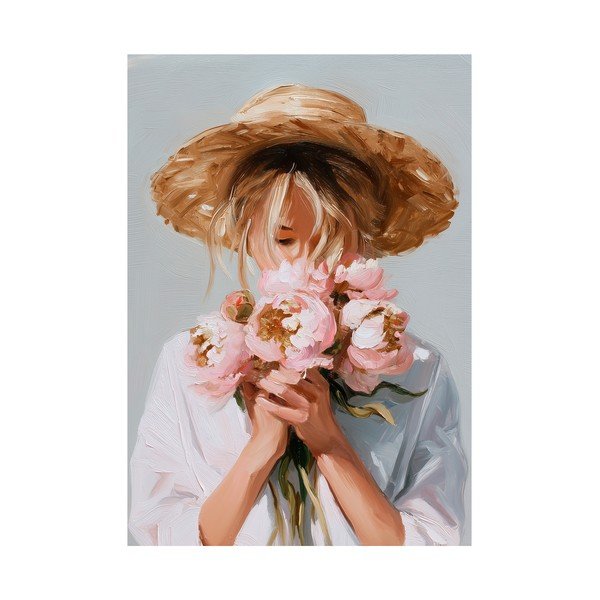 Obraz s ručne maľovanými prvkami 70x100 cm Estelle – Styler