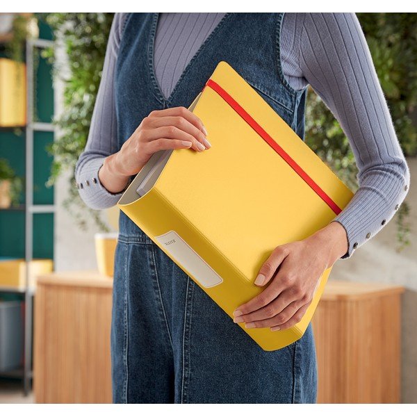 Žltý pákový zaraďovač Leitz Cosy, A4-image-1