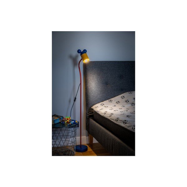 Modrá stojacia lampa s kovovým tienidlom (výška 133,5 cm) Mouse – GTV-image-2