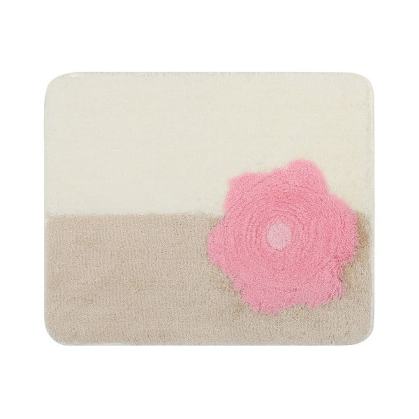 Ružová predložka do kúpeľne Confetti Bathmats Midas, 50 × 60 cm