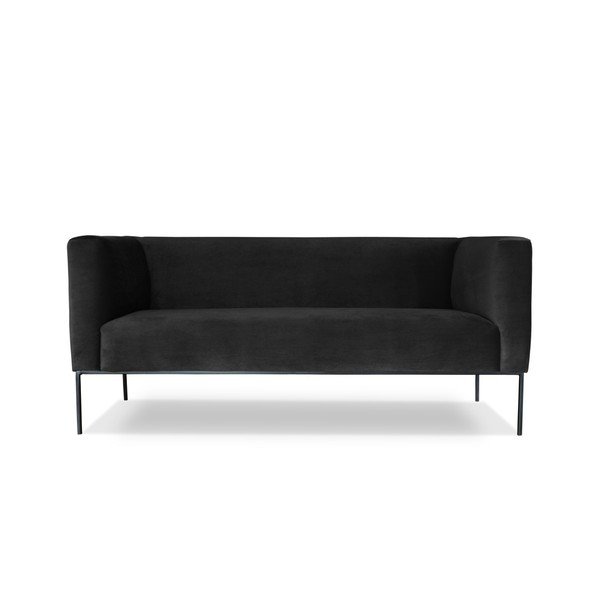 Čierna dvojmiestna pohovka Windsor & Co. Sofas Neptune