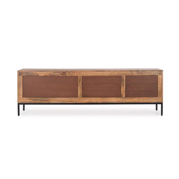 TV stolík z mangového dreva v prírodnej farbe 180x55x42 cm Kindia – Bizzotto-image-3