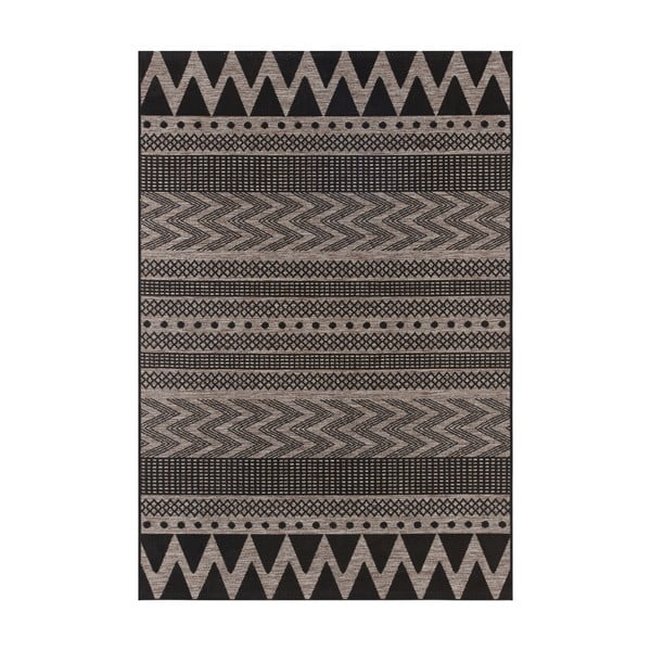 Čierno-béžový vonkajší koberec NORTHRUGS Sidon, 200 x 290 cm