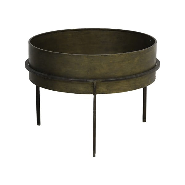 Kovový okrúhly odkladací stolík ø 59 cm Tence – Light & Living