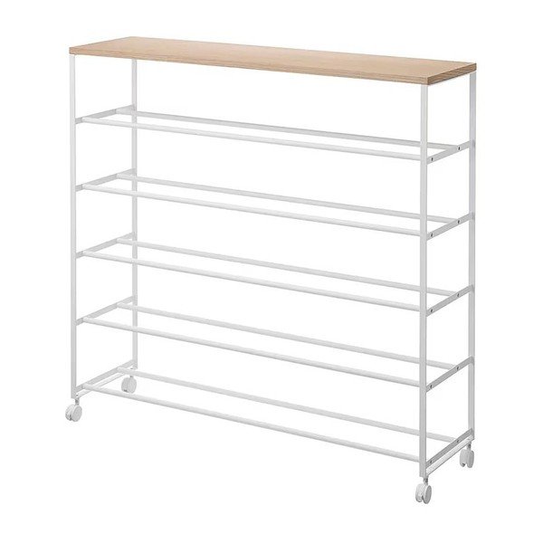 Biely kovový stojan na topánky 90,5x87x26 cm Tower – YAMAZAKI