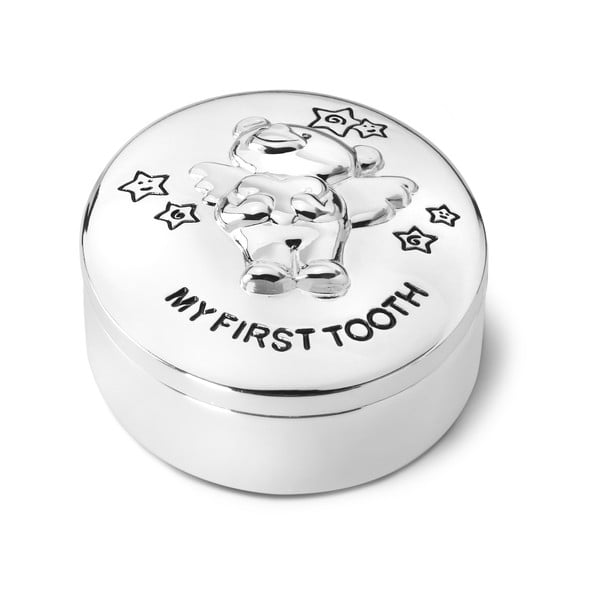 Kovová škatuľka na prvý zúbok ø 5,5x2 cm Twinkle – Zilverstad-image-1