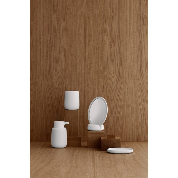 Biely keramický téglik na zubné kefky Blomus, objem 0,3 l-image-2