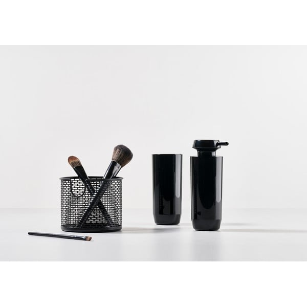 Čierny kovový úložný košík Zone Inu, ø 10 cm-image-1