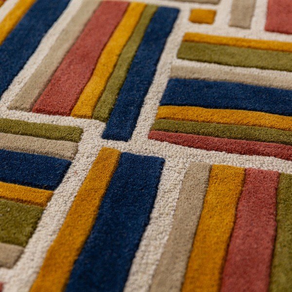 Ručne tkaný vlnený koberec 140x200 cm Lattice Shaped  – Flair Rugs-image-3