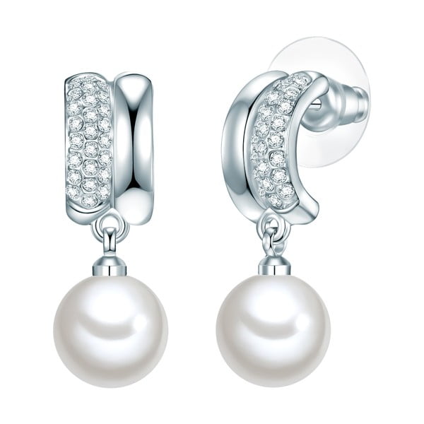 Perlové náušnice Perldesse Bea, perla, ⌀ 1 cm
