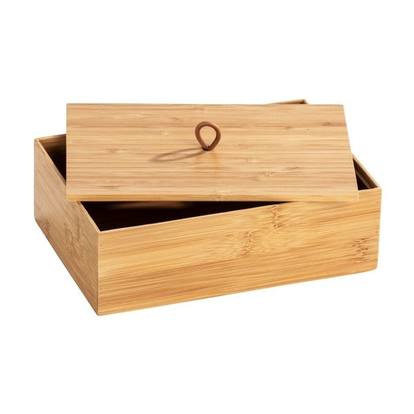 Bambusový box s vekom Wenko Terra, šírka 22 cm-image-2