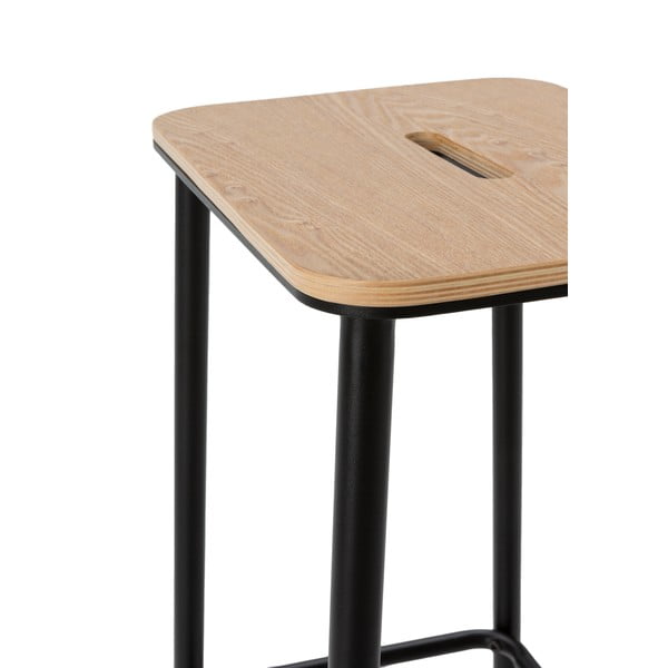 Čierne barové stoličky v súprave 2 ks (výška sedadla 65 cm) Abba – Marckeric-image-4