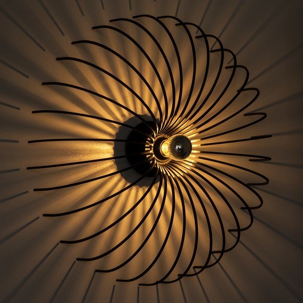 Čierne nástenné svietidlo Homemania Decor Lion-image-4