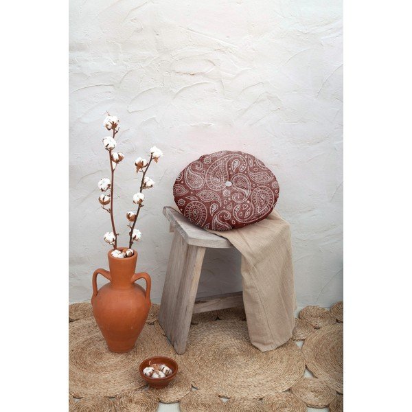Vankúš Really Nice Things Cojin Redondo Paisley, ⌀ 45 cm-image-1