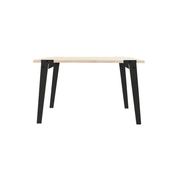 Čierny jedálenský/pracovný stôl rform Switch, doska 122 x 63 cm