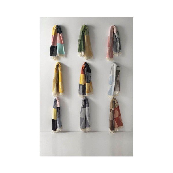 Ružovo-sivý pléd s podielom bavlny Euromant Pisa, 140 x 180 cm-image-2