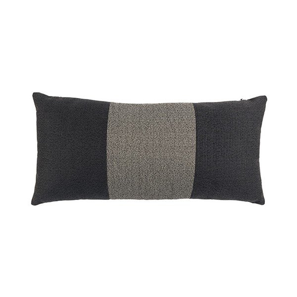 Čierny vankúš White Label Nick, 60 x 30 cm