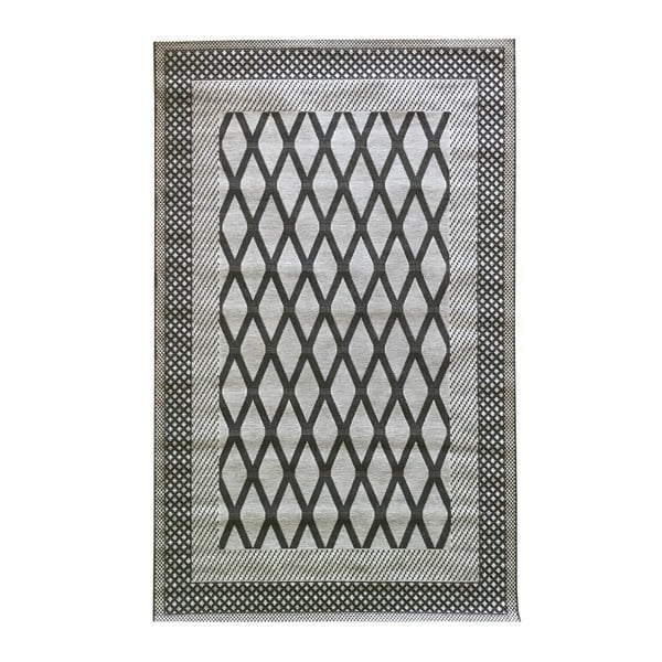 Sivý vysokoodolný koberec Floorita Net Grey, 194 x 290 cm