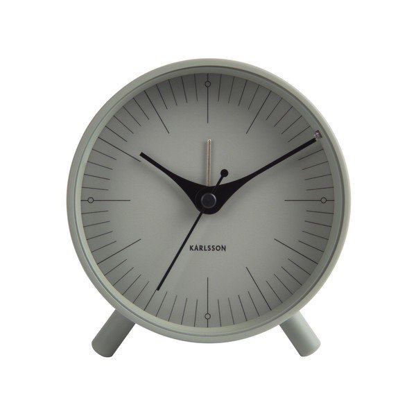 Zelený kovový budík Karlsson Index, ø 11 cm-image-3