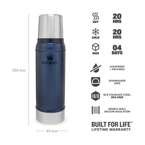 Modrá termoska s hrnčekom 750 ml – Stanley-image-3