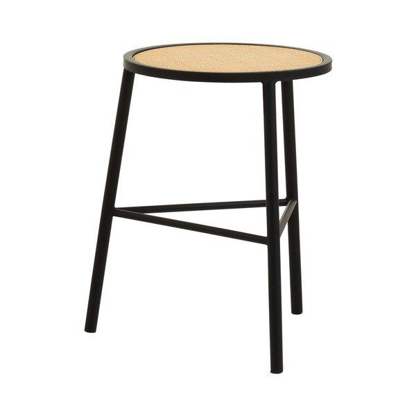 Čierna/v prírodnej farbe ratanová stolička Depok – Premier Housewares
